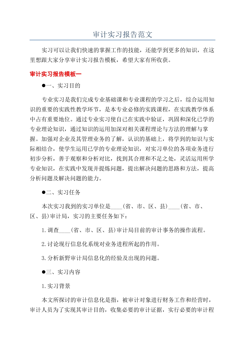 审计实习报告范文_第1页