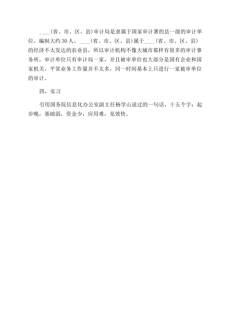 审计实习报告范文优秀例文字_第2页