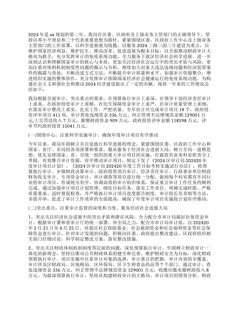审计师个人工作总结报告_第1页