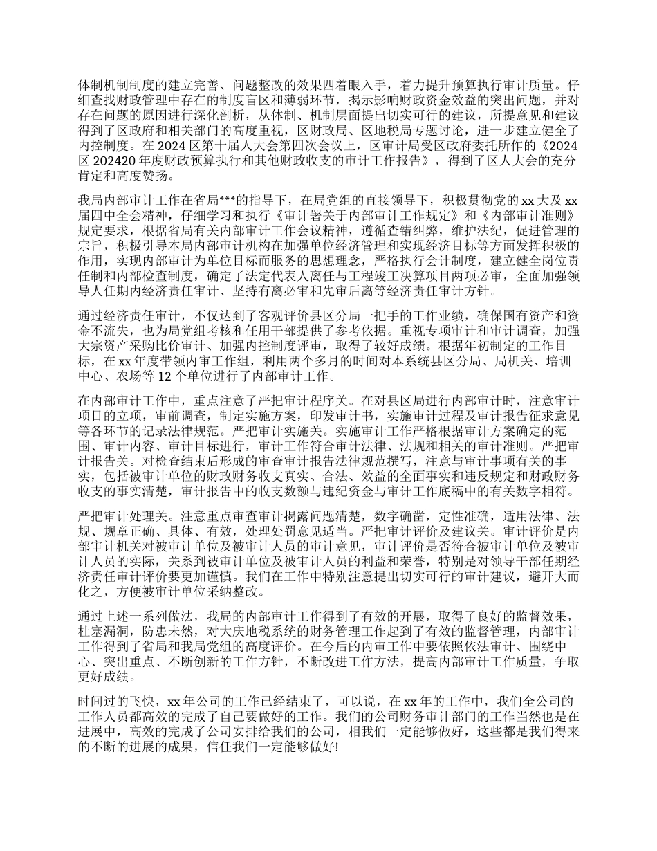 审计师个人工作总结报告_第2页