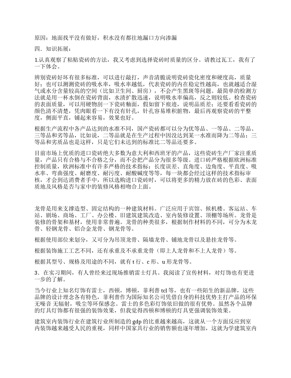 室内装饰实习报告_第2页