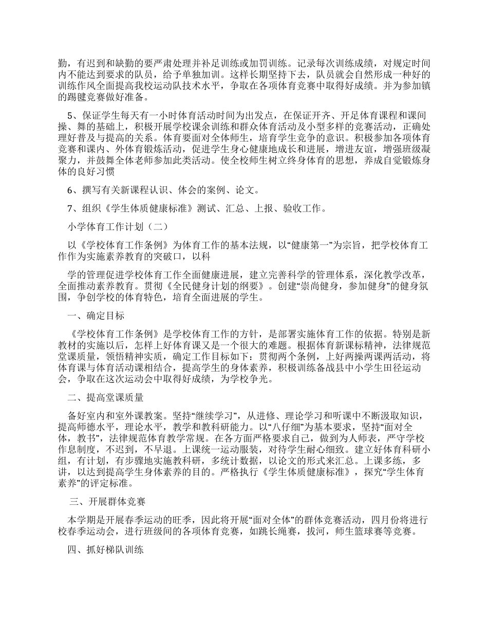 小学体育工作计划-例文文档_第3页