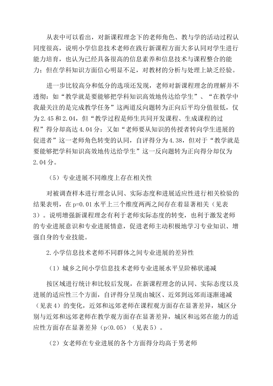 小学信息技术教师专业发展及影响因素研究_第3页