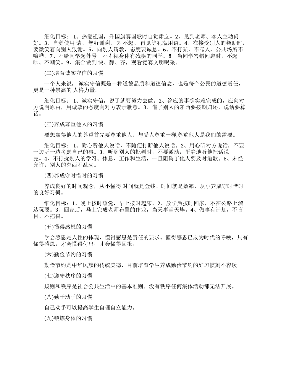 小学学生养成教育会上发言稿_第2页