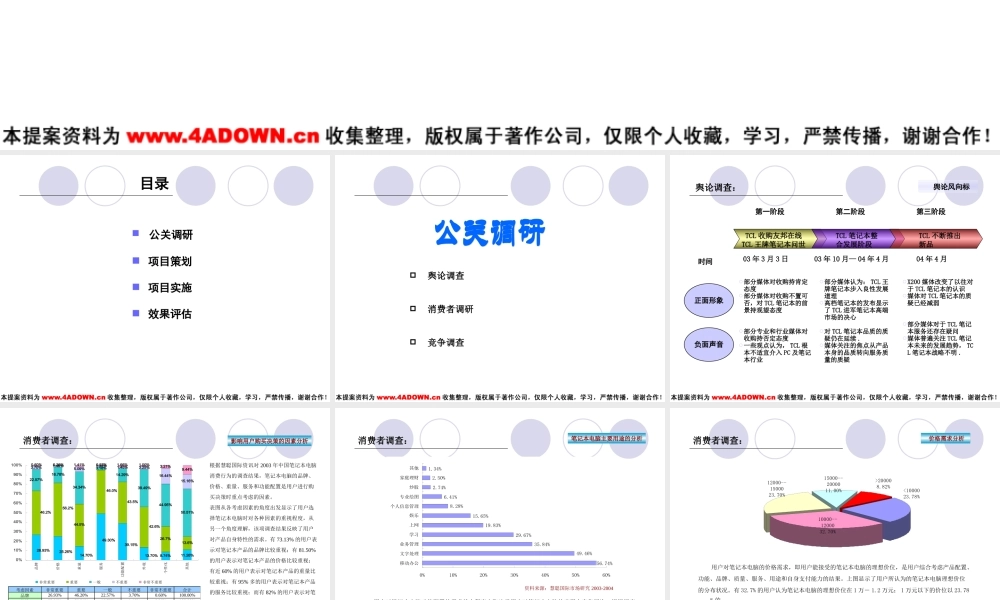 TCL笔记本电脑新品发布投标方案