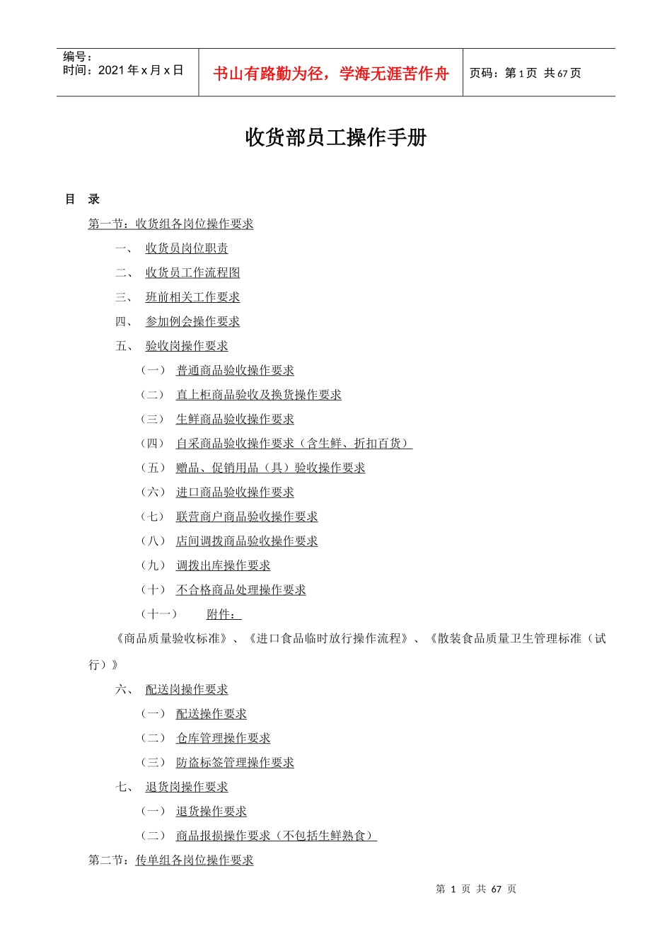 收货部员工操作手册_第1页