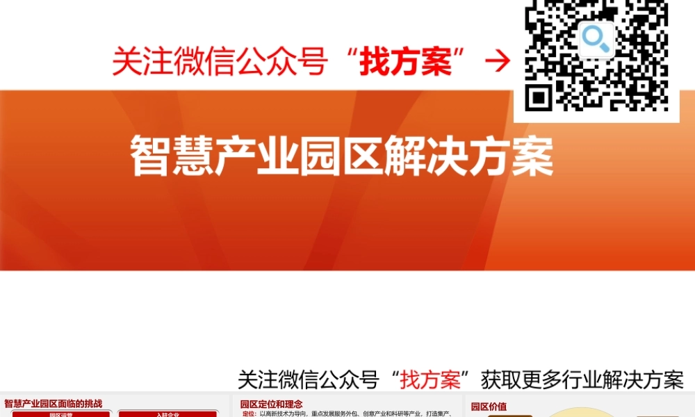 华为智慧产业园区解决方案