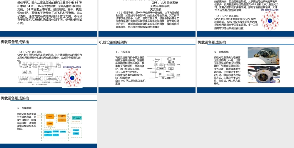 机载系统培训