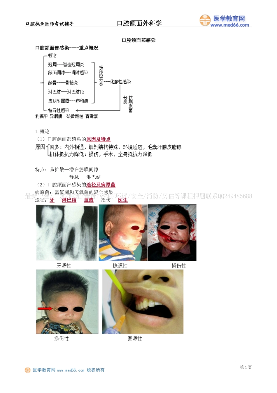 执业医师-口腔颌面部感染_第1页