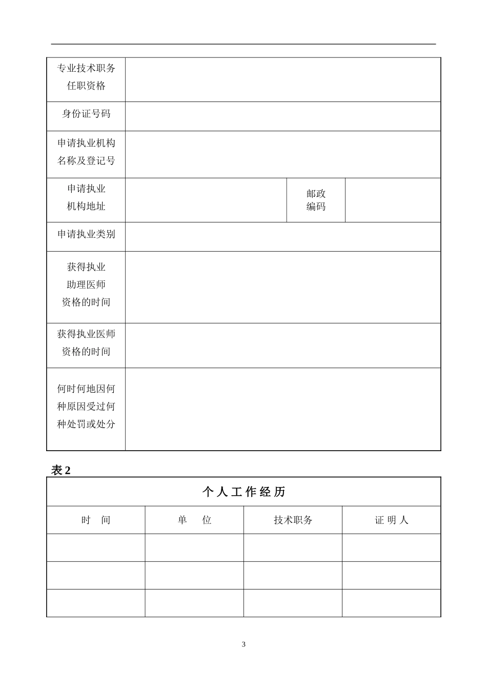 执业医师-执业医师注册表(1)_第3页