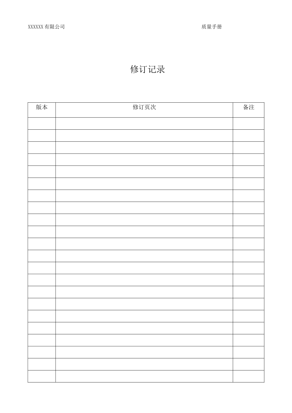 2016版质量管理手册(DOC33页)_第3页