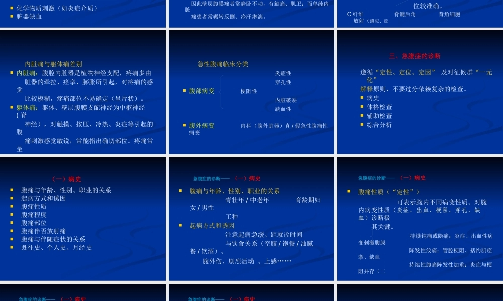 ★急腹症临床诊断思维及程序经典