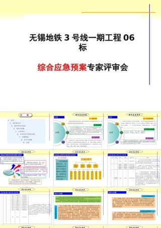 ★综合应急预案评审汇报PPT