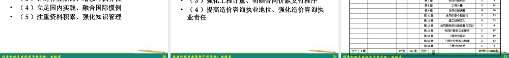 XXXX版《建设工程工程量清单计价规范》学习课件