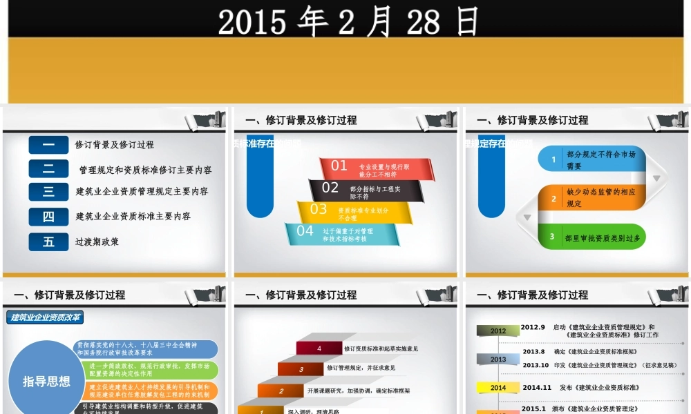 XXXX版建筑业企业资质解读宣贯课件(公共版)