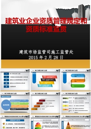 XXXX版建筑业企业资质解读宣贯课件(公共版)