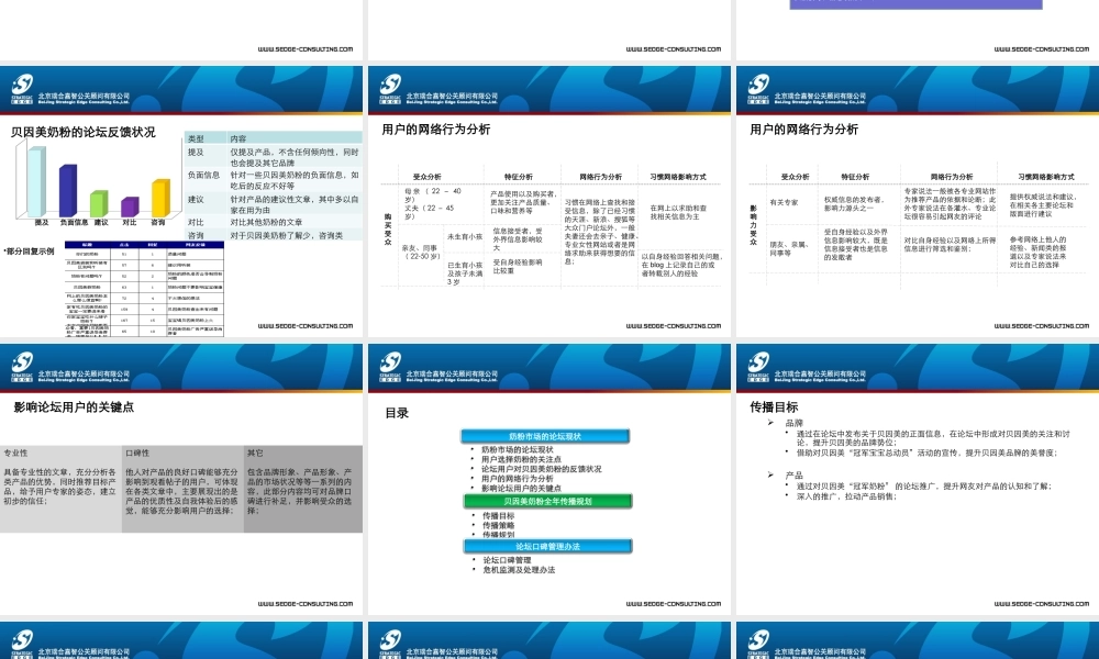 XXXX贝因美年度网络传播策划方案