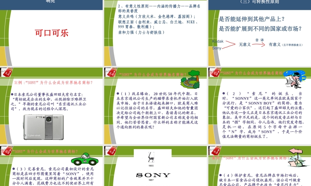 《广告文案》第5章品牌命名