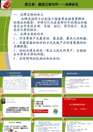 《广告文案》第5章品牌命名
