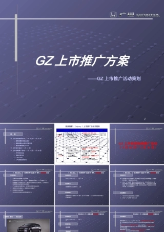 《广州本田奥德赛汽车上市推广活动策划方案》(PPT87页)