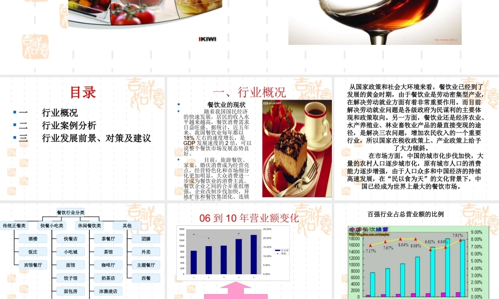 XXXX餐饮行业财务分析