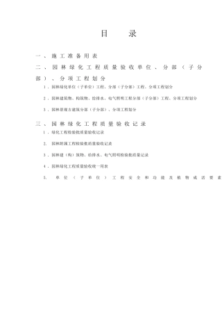 园林绿化工程施工质量控制常用表格(1)