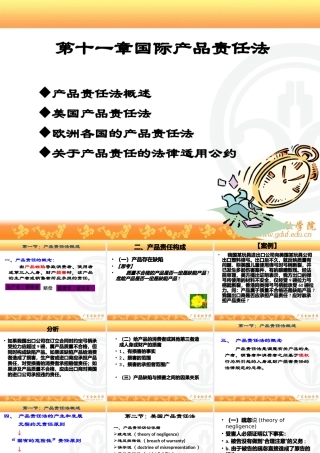 《国际商法》第十一章国际产品责任法