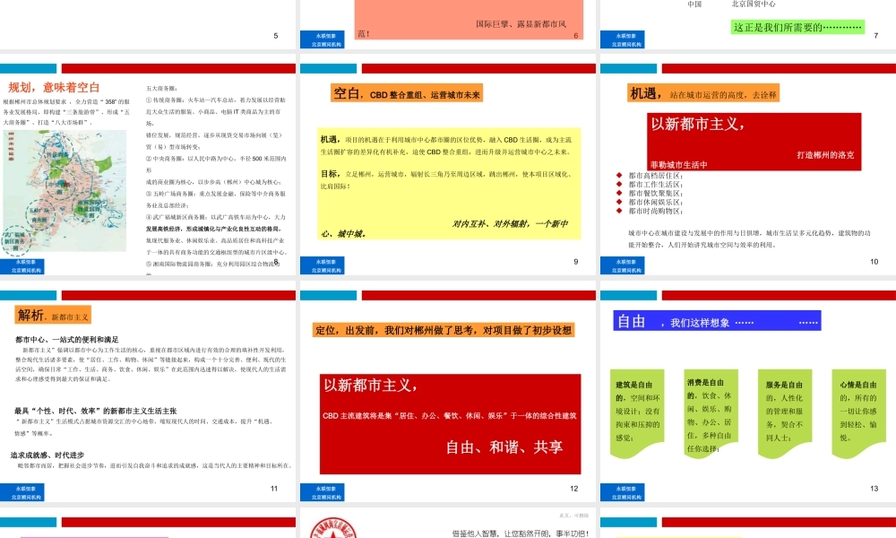 XXXX郴州市美美世,界项目前期策划