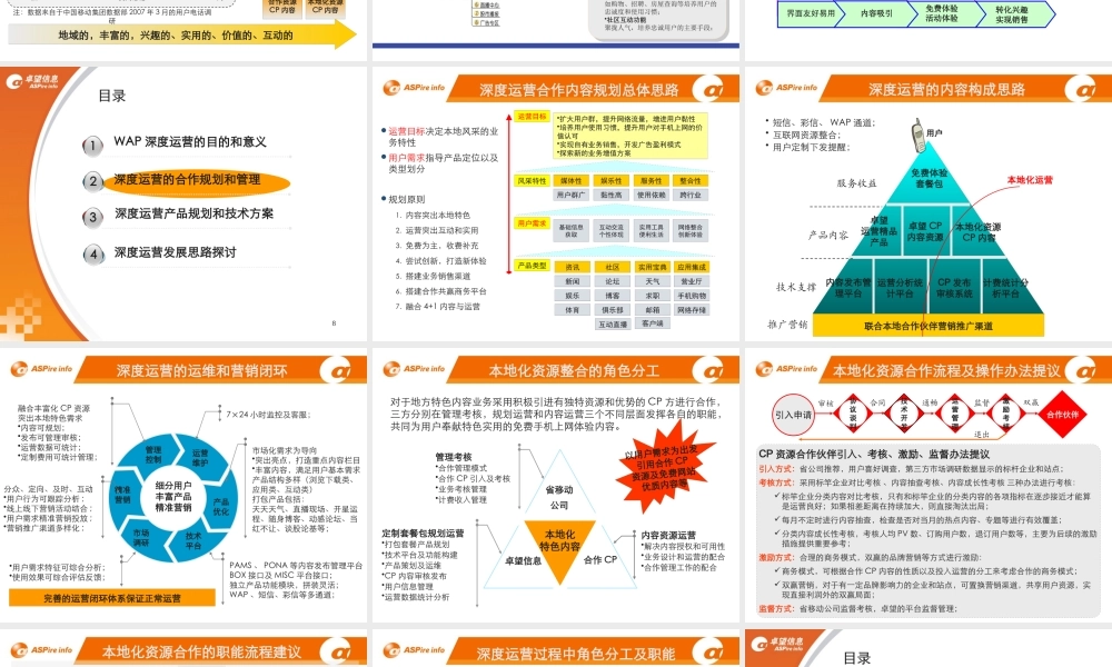 XXXX成都知名3G门户深度运营规划