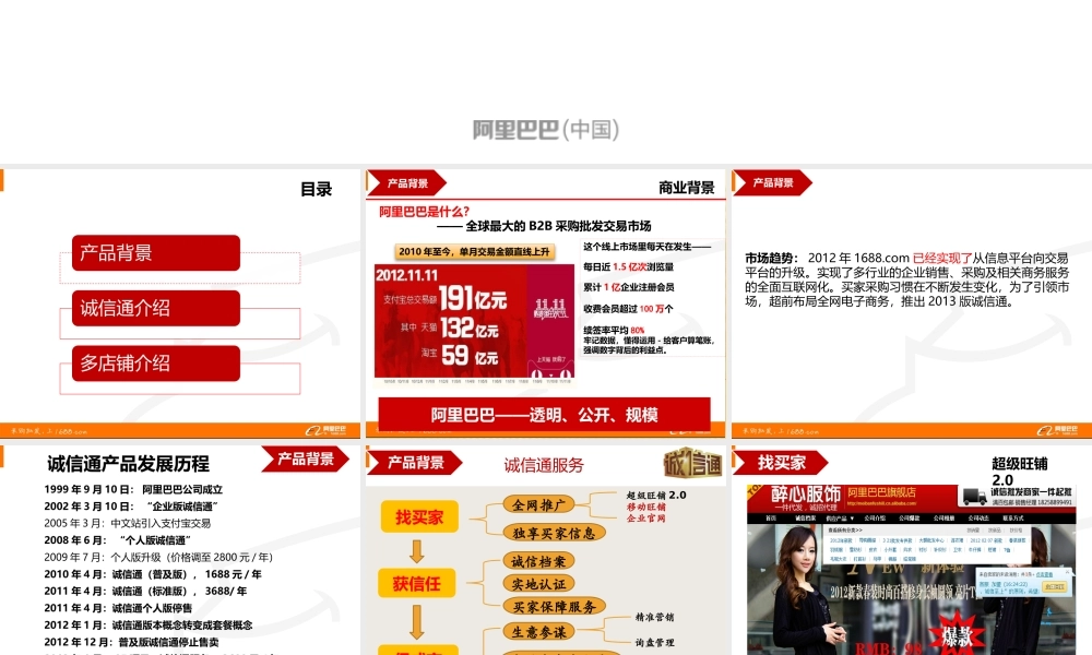 XXXX诚信通产品介绍