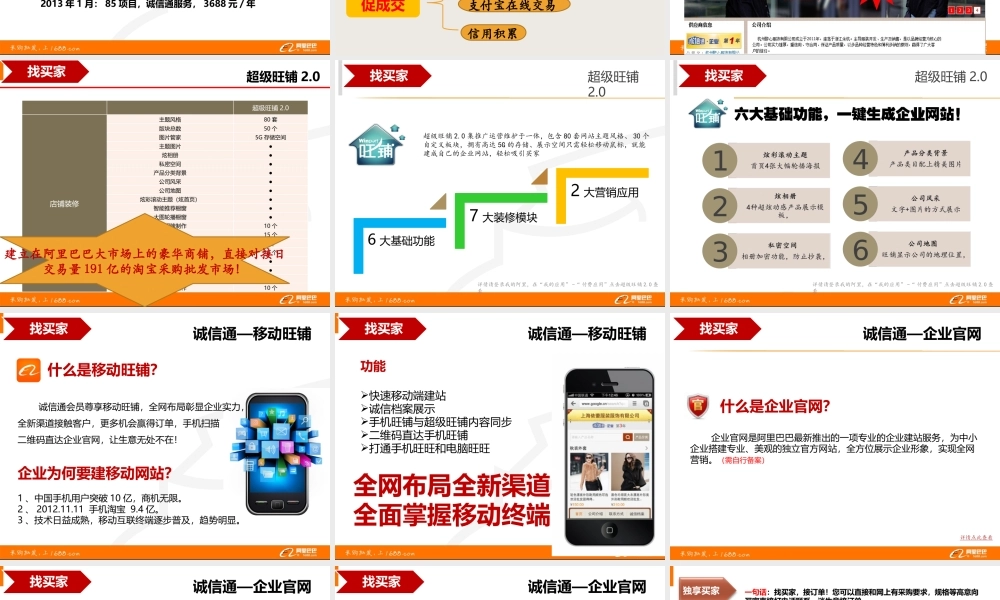 XXXX诚信通产品介绍