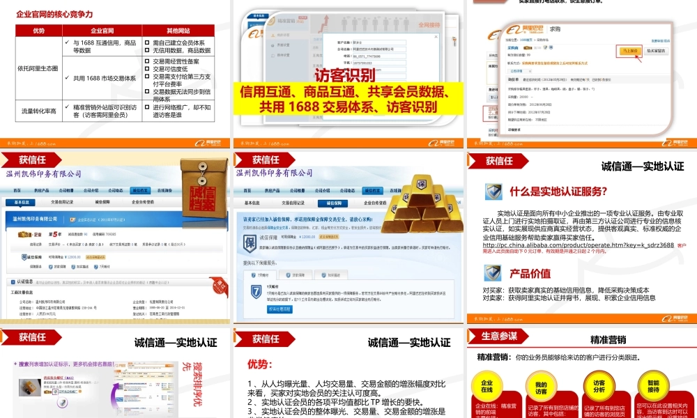XXXX诚信通产品介绍