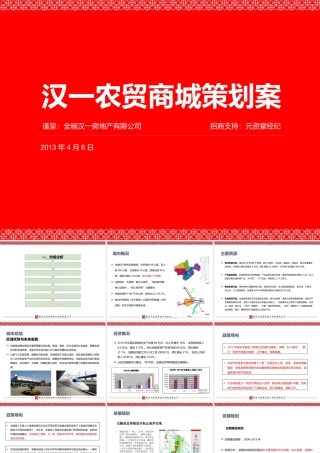 XXXX滁州全椒汉一农贸商城策划案73P