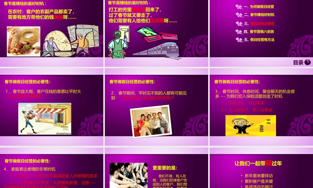 XXXX春节假日经营优势方法35页
