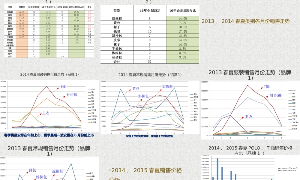 XXXX春夏商品企划数据分析