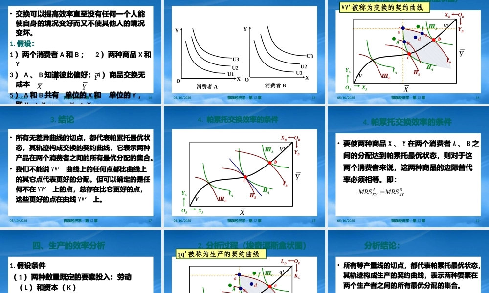 一般均衡和经济效率概述