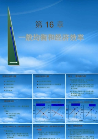 一般均衡和经济效率培训课程