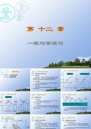 一般均衡理论分析
