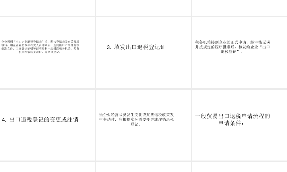 一般贸易出口退税流程介绍