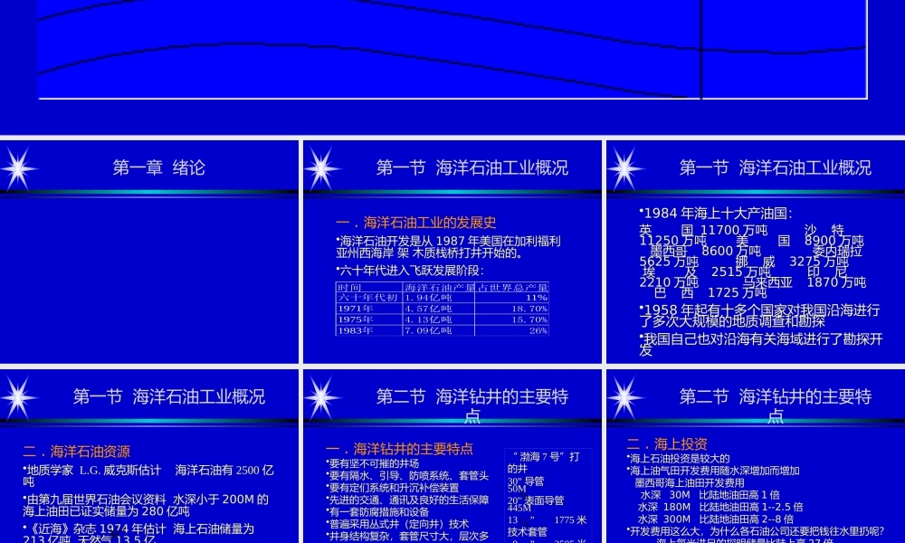《海洋钻井工程》-西油院王林老师讲稿(幻灯片)