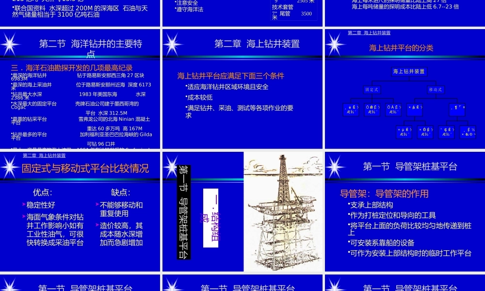 《海洋钻井工程》-西油院王林老师讲稿(幻灯片)