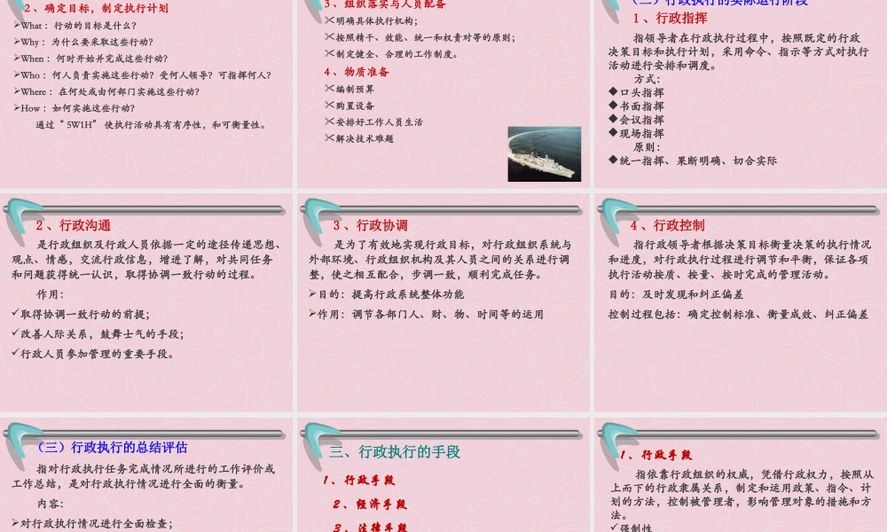 《行政管理》7章行政执行