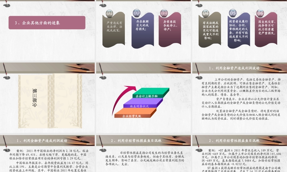 XXXX第五章企业经营失败风险及其审计