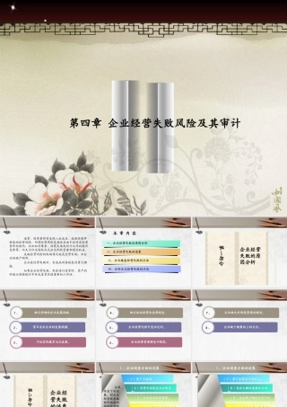 XXXX第五章企业经营失败风险及其审计