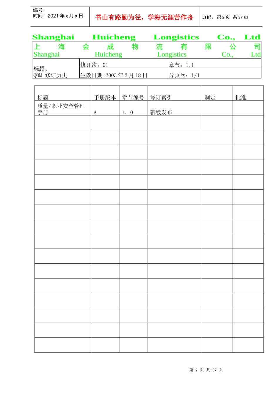 质量、环境、职业安全一体化手册范例_第2页