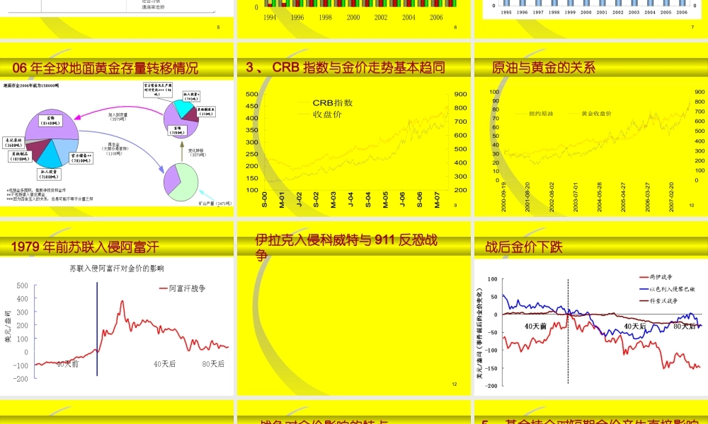 《黄金期货现货价格影响因素及投资策略教程》(78