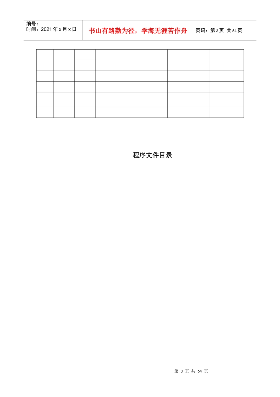 质量、环境体系程序文件_第3页