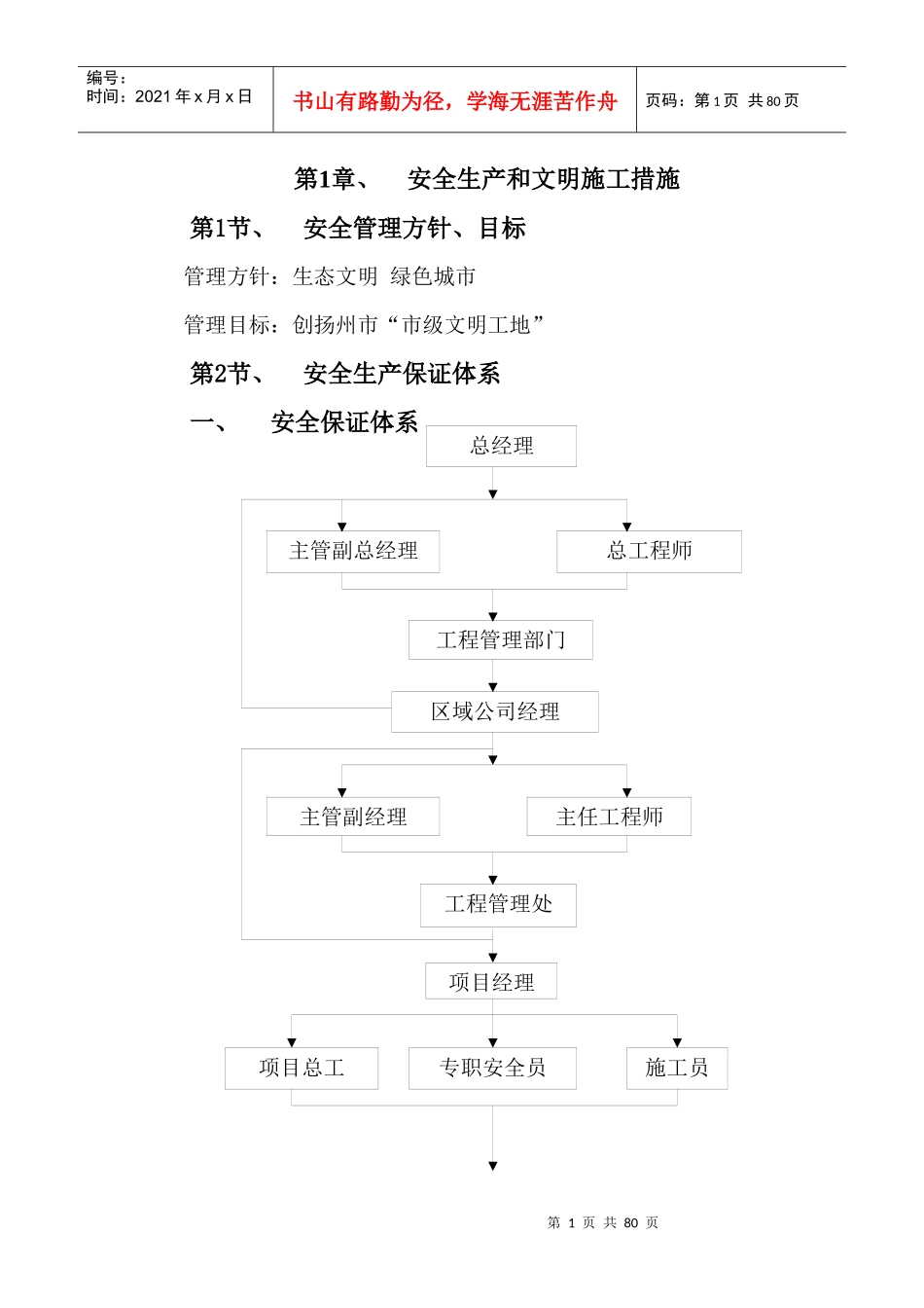 质量安全保证体系及措施培训资料_第1页