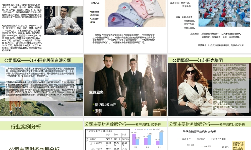 XXXX纺织品行业分析