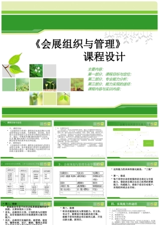 《会展组织与管理》课程设计ppt-福建商业高等专科学校－